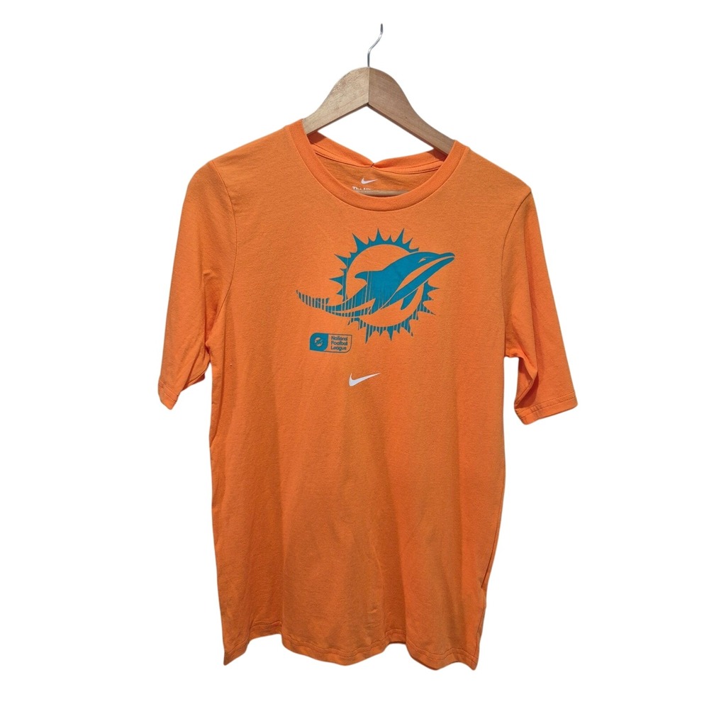 Nike‎ Miami Dolphins NFL Football T-Shirt Kids Youth XL 18/20 Orange